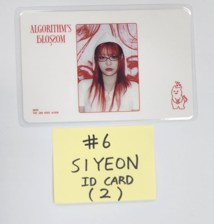 QWER "Algorithm's Blossom" - Official Photocard, ID Card, Lenticular Message [24.10.4] - HALLYUSUPERSTORE