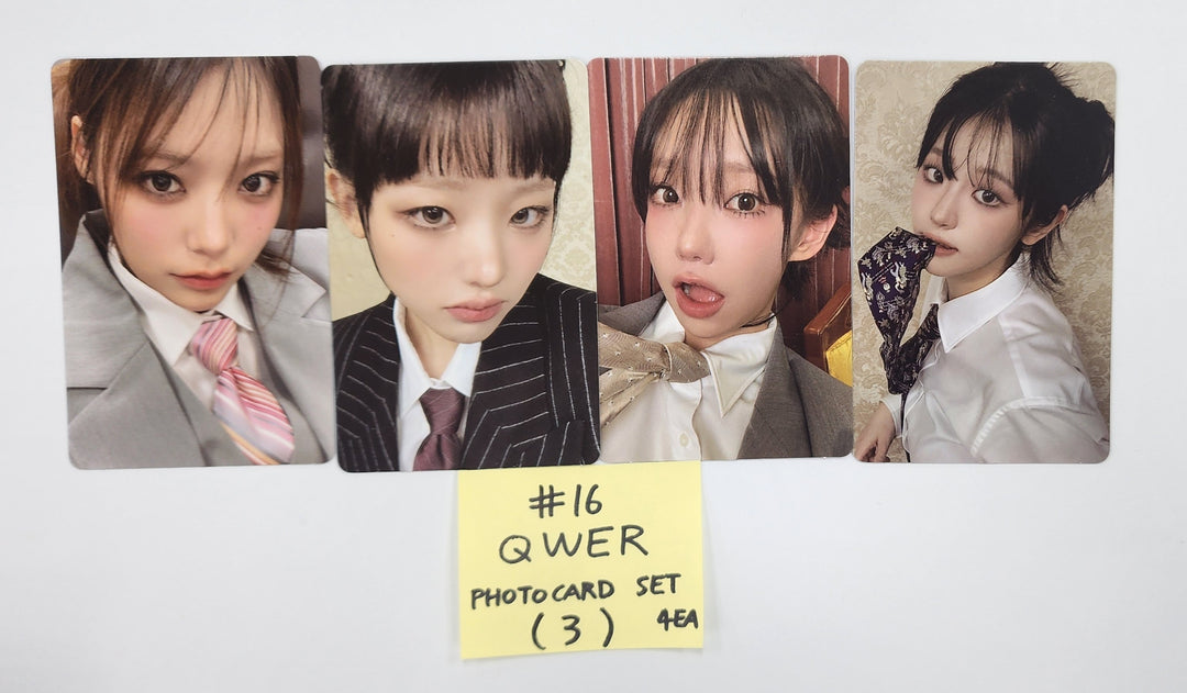 QWER "Algorithm's Blossom" - Official Photocard, ID Card, Lenticular Message [24.10.4] - HALLYUSUPERSTORE