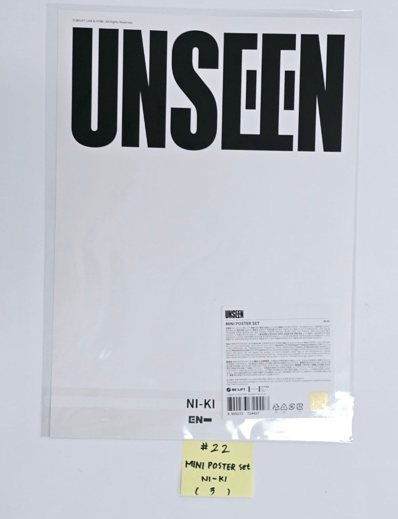 ENHYPEN "UNSEEN" EXHIBITION - Official MD [Random Photocard, Mini Poster Set, Clear Photocard Set, Acrylic Magnet Set, Mini Photo Holder Set, Keyring, Shoulder Bag, Tumbler, Acrylic Stand] [24.10.4] - HALLYUSUPERSTORE