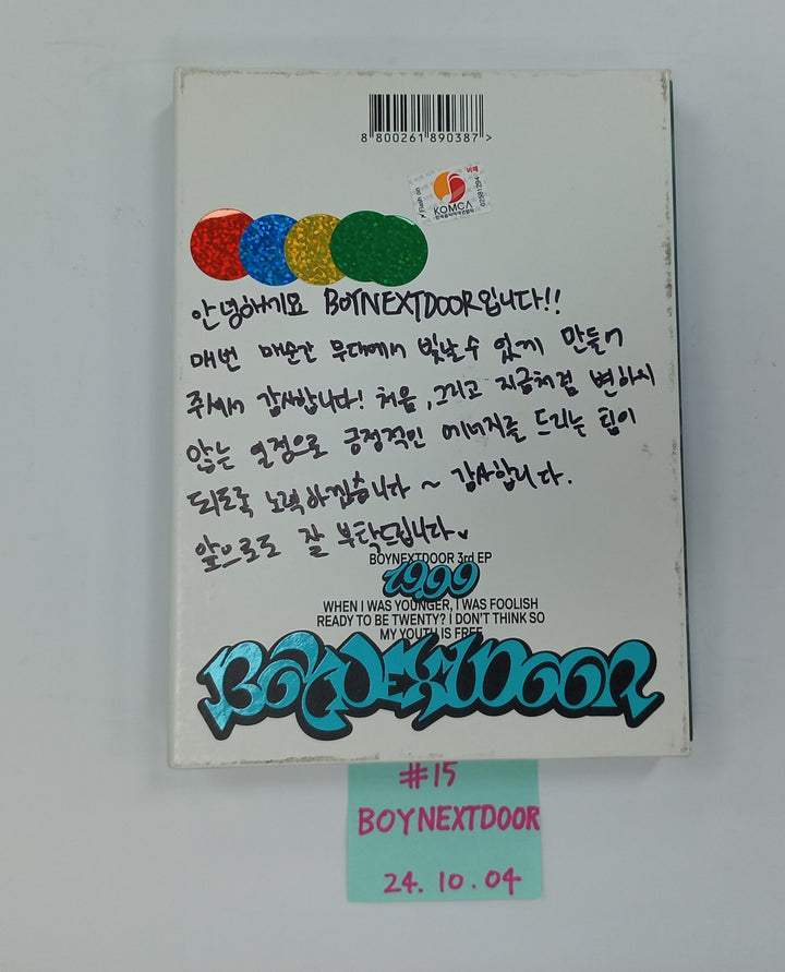 (g) I-DLE "I SWAY", NCT WISH "Steady", NCT WISH "Songbird", xikers "HOUSE OF TRICKY : WATCH OUT", BOYNEXTDOOR "19.99", KANGDANIEL "ACT" - Hand Autographed(Signed) Promo Album [24.10.4] - HALLYUSUPERSTORE