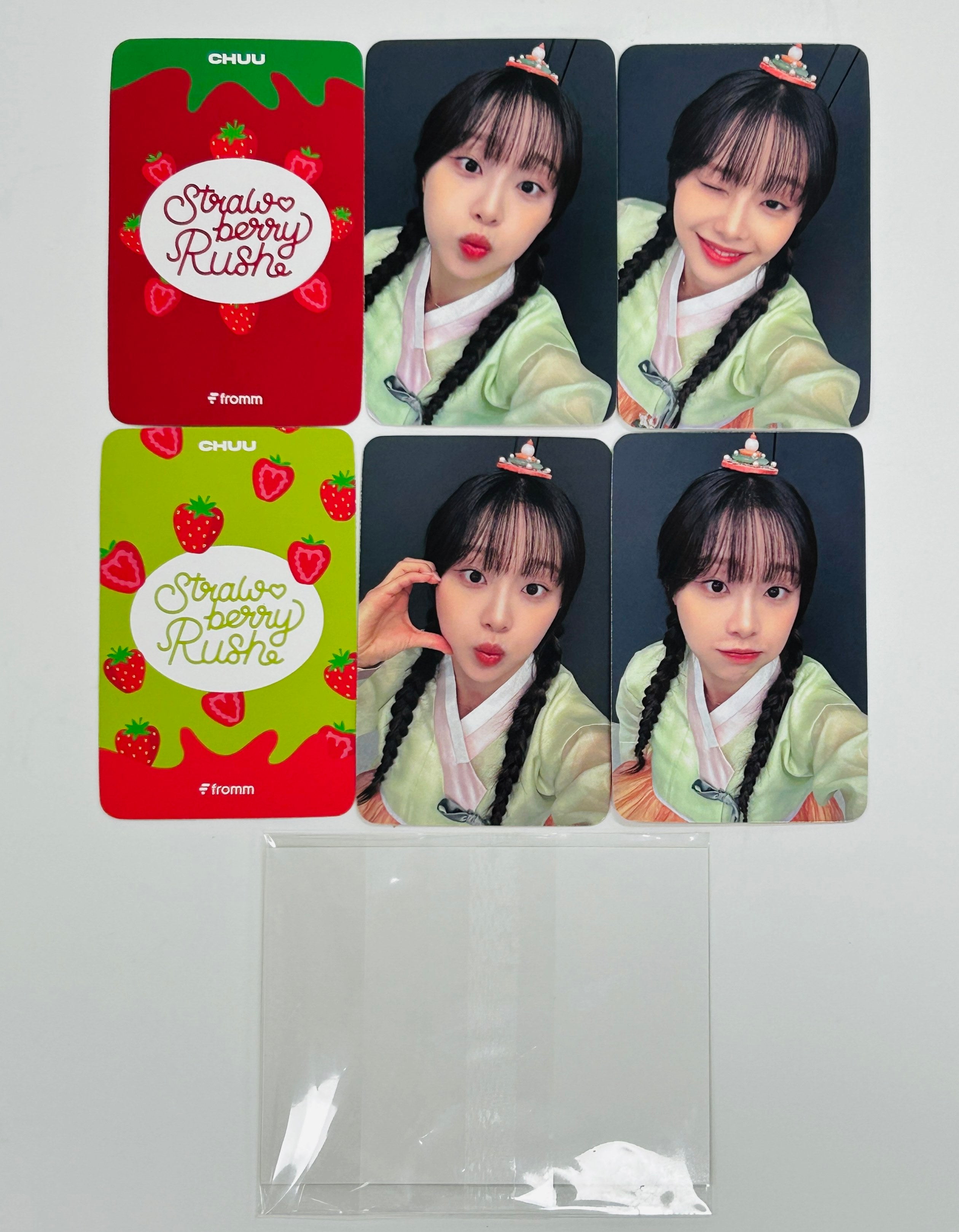 CHUU - CHUU 츄 Strawberry Rush 2nd Mini Album Full 3 Version SET Strawberry  Version+Rush Version+STAYG Version+Tracking Sealed - Amazon.com Music