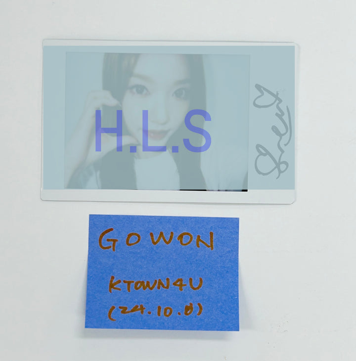 Gowon (Of Loossemble) "TTYL" - Hand Autographed(Signed) Polaroid [24.10.8] - HALLYUSUPERSTORE