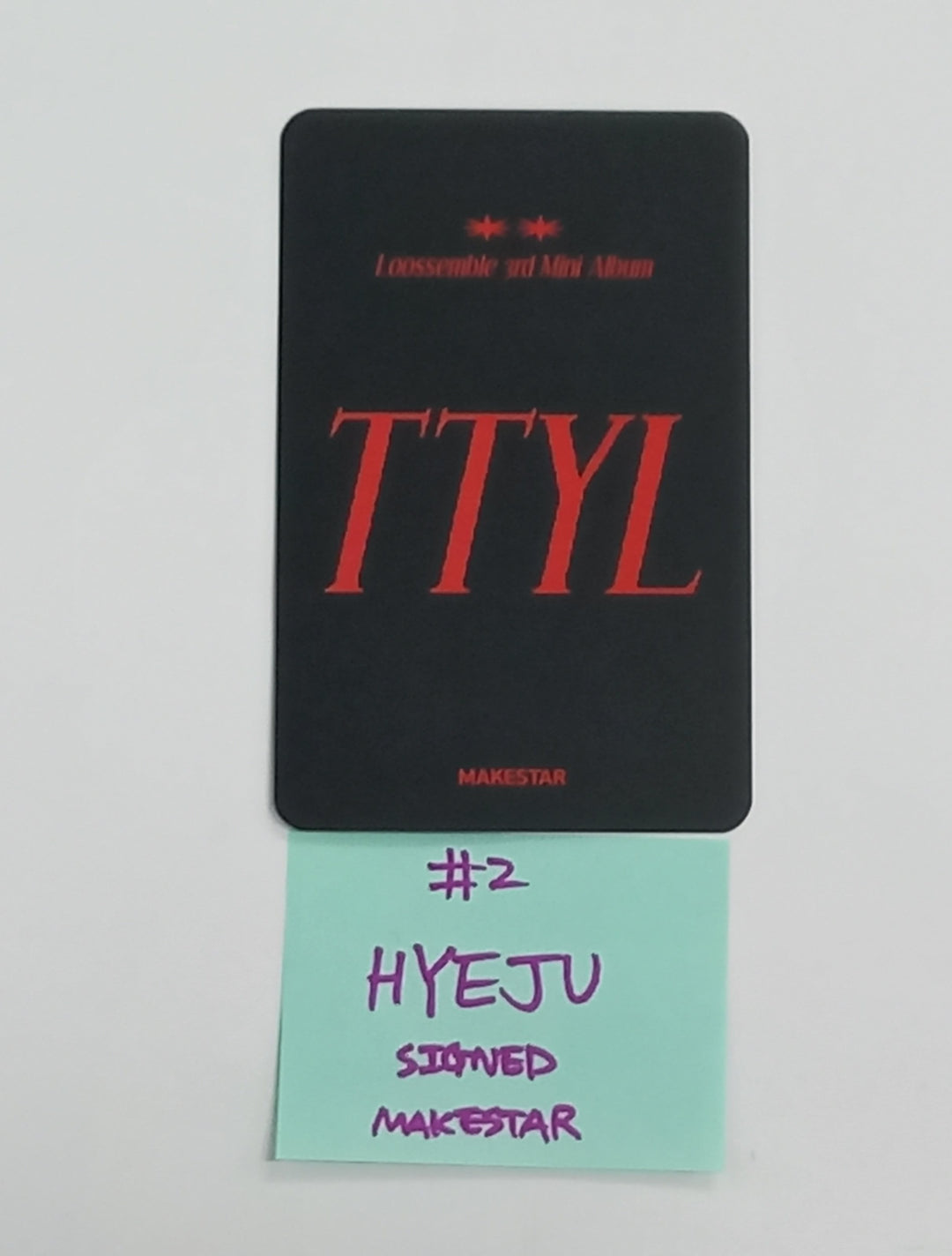 Loossemble "TTYL" - Hand Autographed(Signed) Photocard, 4 Cut Photo [24.10.10] - HALLYUSUPERSTORE