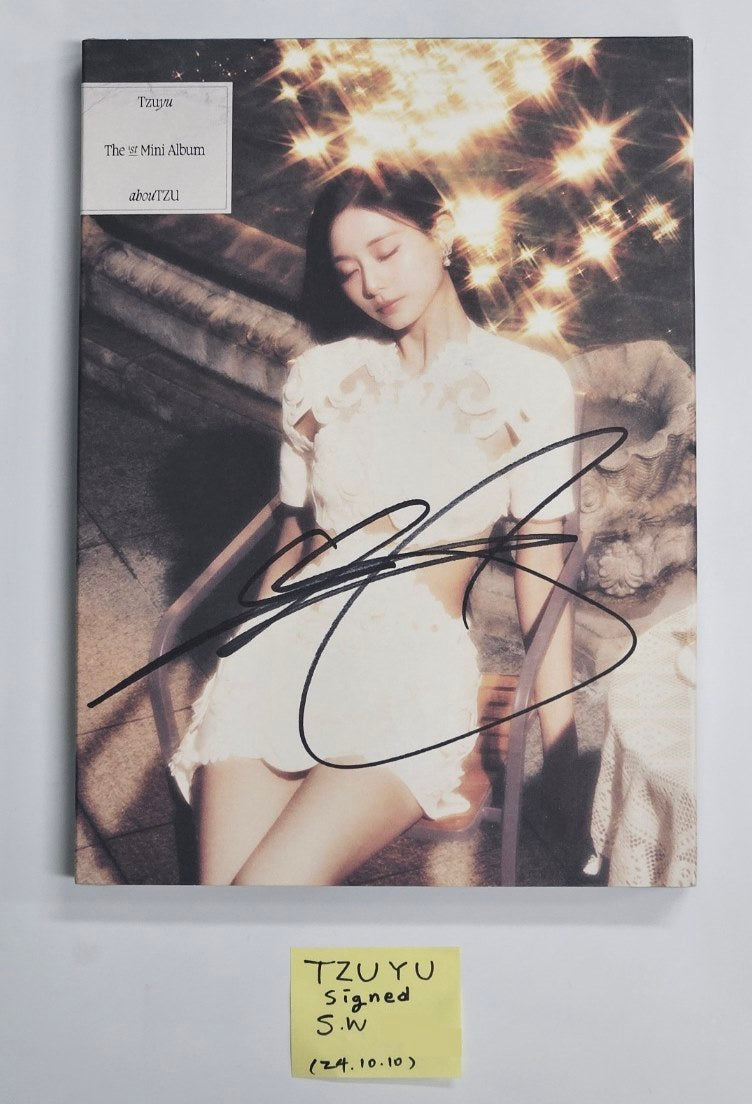 TWICE Broadcast Card 12 newest Tzuyu Signed Autographed