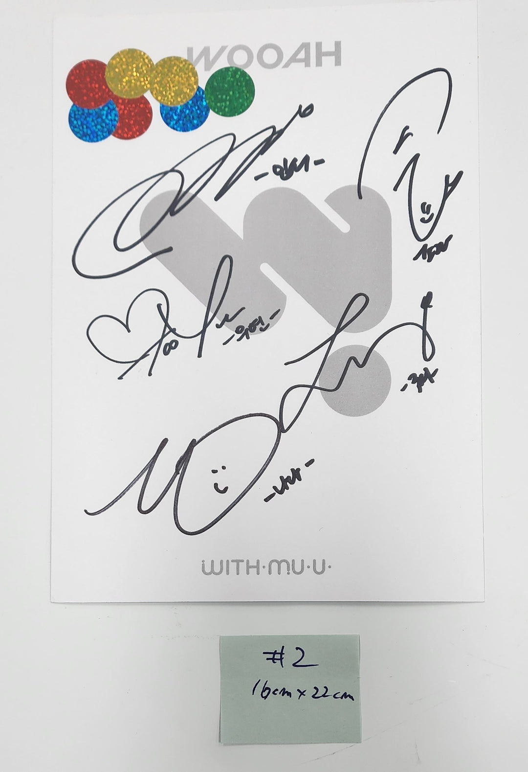 Wooah "Unframed" - Hand Autographed(Signed) Postcard [24.10.14] - HALLYUSUPERSTORE