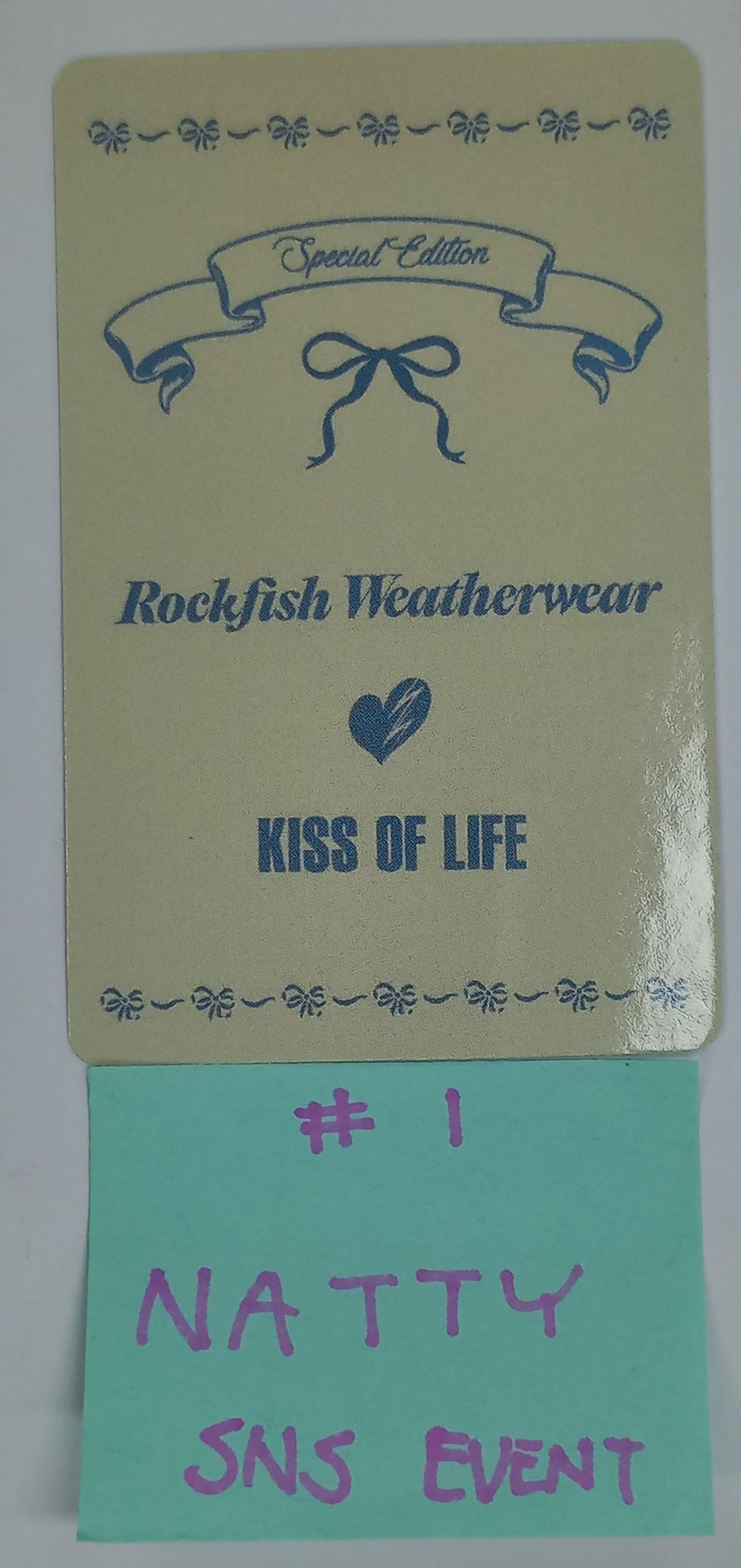 KISS OF LIFE X Rockfish Weatherwear Special Collaboration - Pop-up SNS Event Photocard [24.10.15]