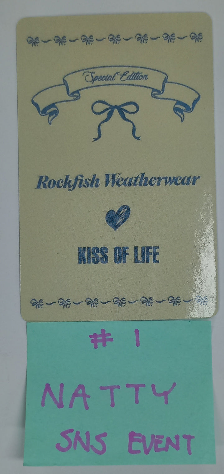 KISS OF LIFE X Rockfish Weatherwear Special Collaboration - Pop-up SNS Event Photocard [24.10.15]