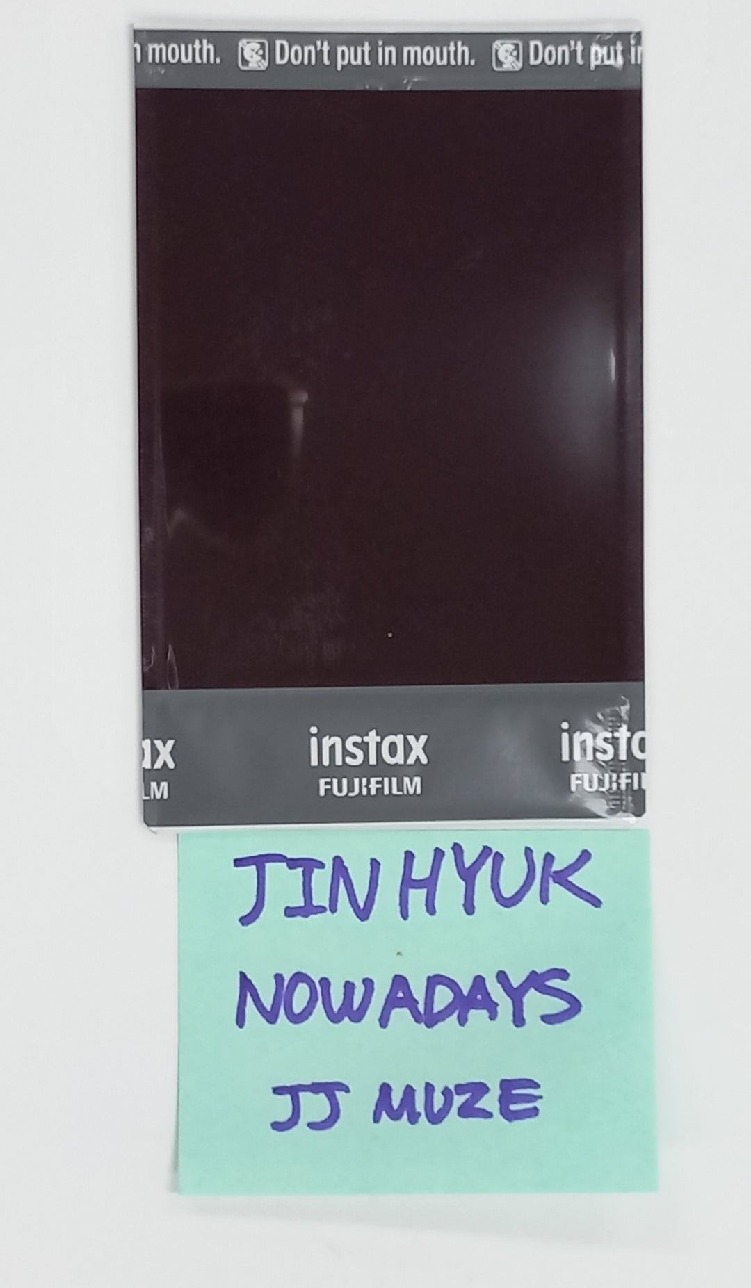 Jinhyuk (Of Nowadays) "Nowhere" - Hand Autographed(Signed) Polaroid [24.10.15]