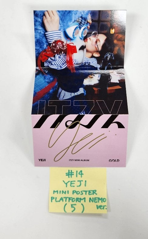 ITZY "Gold" - Official Photocard, Mini Poster [Platform Ver.] [24.10.16]