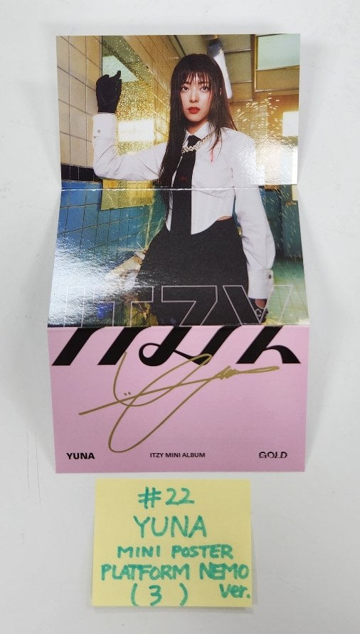 ITZY "Gold" - Official Photocard, Mini Poster [Platform Ver.] [24.10.16]