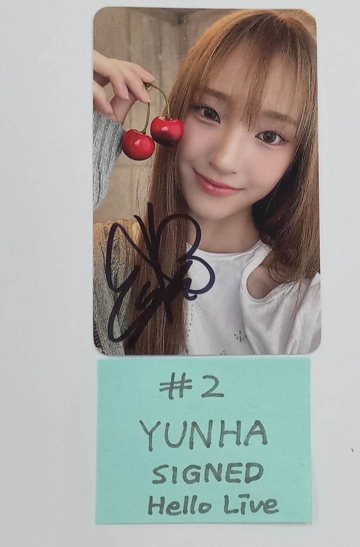 GEHLEE, YUNHA (Of UNIS) 'CURIOUS' - Hand Autographed(Signed) Photocard [24.10.18]