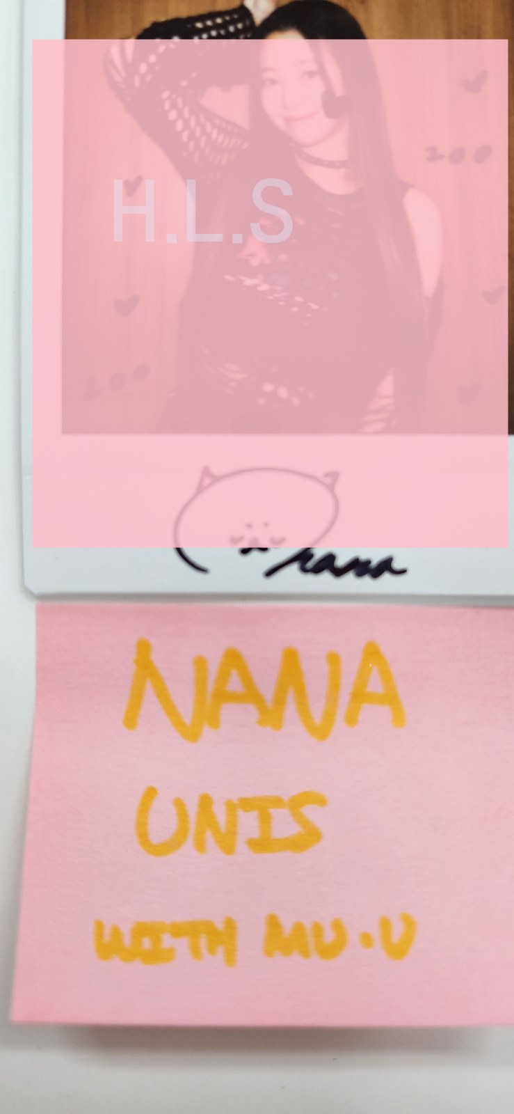 NANA (Of UNIS) 'CURIOUS' - Hand Autographed(Signed) Polaroid [24.10.21]