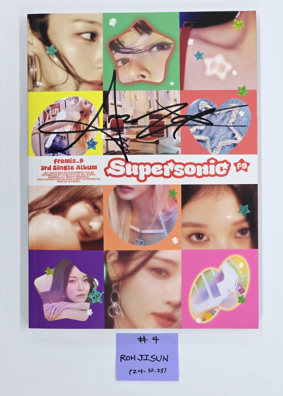 Fromis_9 "SuperSonic" - Hand Autographed(Signed) Album [24.10.23]