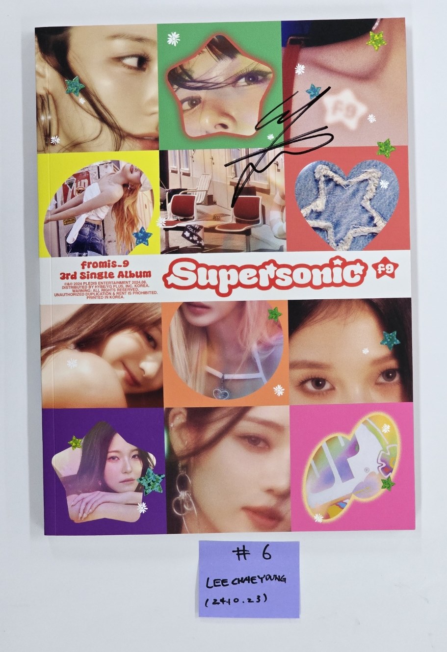 Fromis_9 "SuperSonic" - Hand Autographed(Signed) Album [24.10.23]