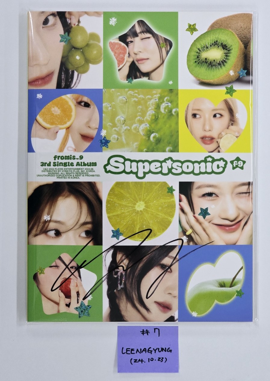 Fromis_9 "SuperSonic" - Hand Autographed(Signed) Album [24.10.23]