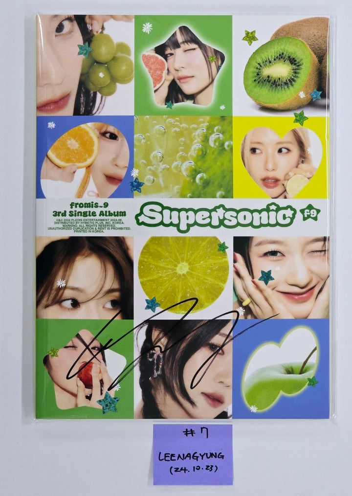 Fromis_9 "SuperSonic" - Hand Autographed(Signed) Album [24.10.23]