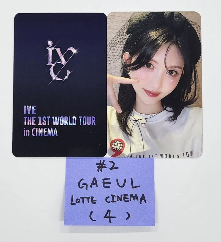 IVE THE 1st WORLD TOUR in CINEMA - Lottecinema Event Photocard [24.10.23]