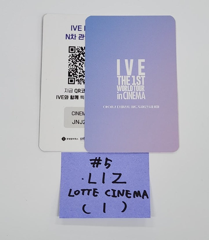 IVE THE 1st WORLD TOUR in CINEMA - Lottecinema Event Photocard [24.10.23]