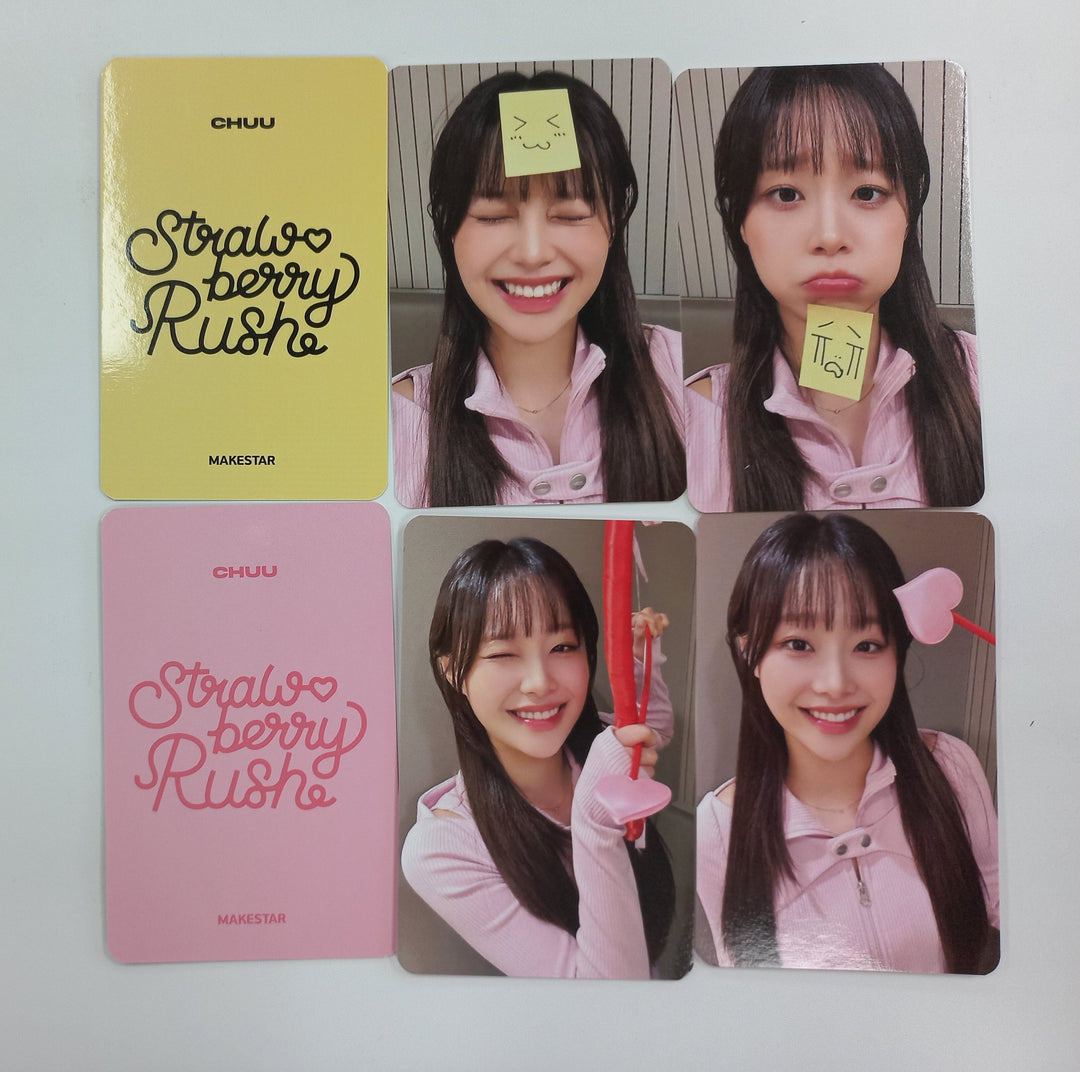 CHUU "Strawberry Rush" - Makestar Fansign Event Photocard Round 2 [24.10.24]