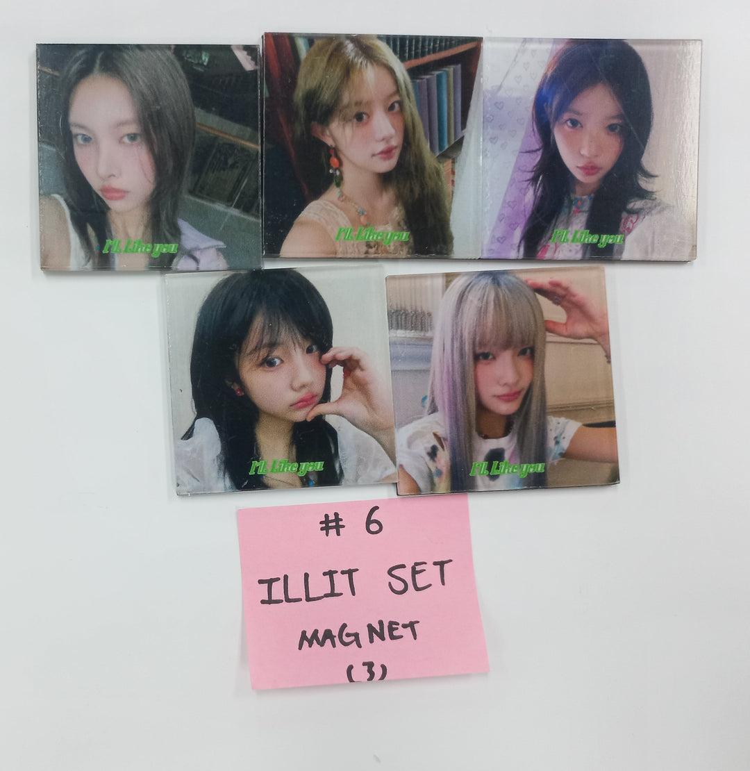 ILLIT "I’LL LIKE YOU" - Weverse Shop Pre-Order Benefit Photocard, Magnet Set (5EA) [24.10.24]