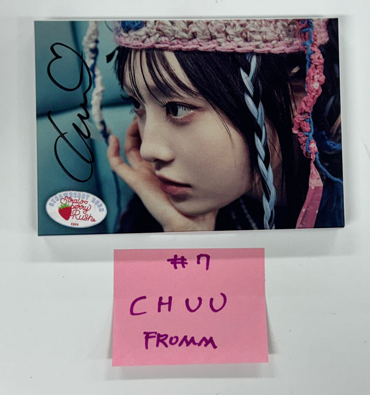 CHUU "Strawberry Rush" - Hand Autographed(Signed) Album, Fromm Store Fansign Event Photocard (STAYG Album Ver.) [24.10.24]