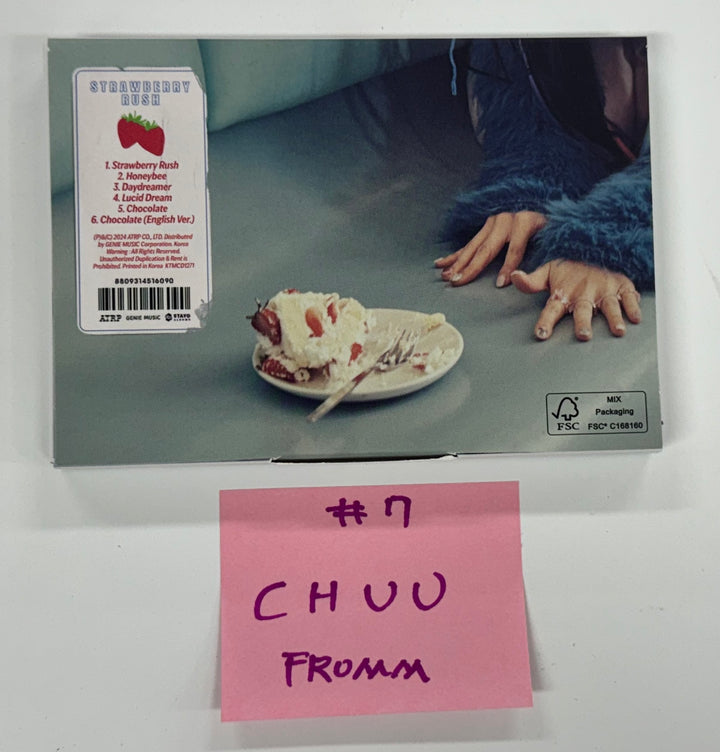 CHUU "Strawberry Rush" - Hand Autographed(Signed) Album, Fromm Store Fansign Event Photocard (STAYG Album Ver.) [24.10.24]