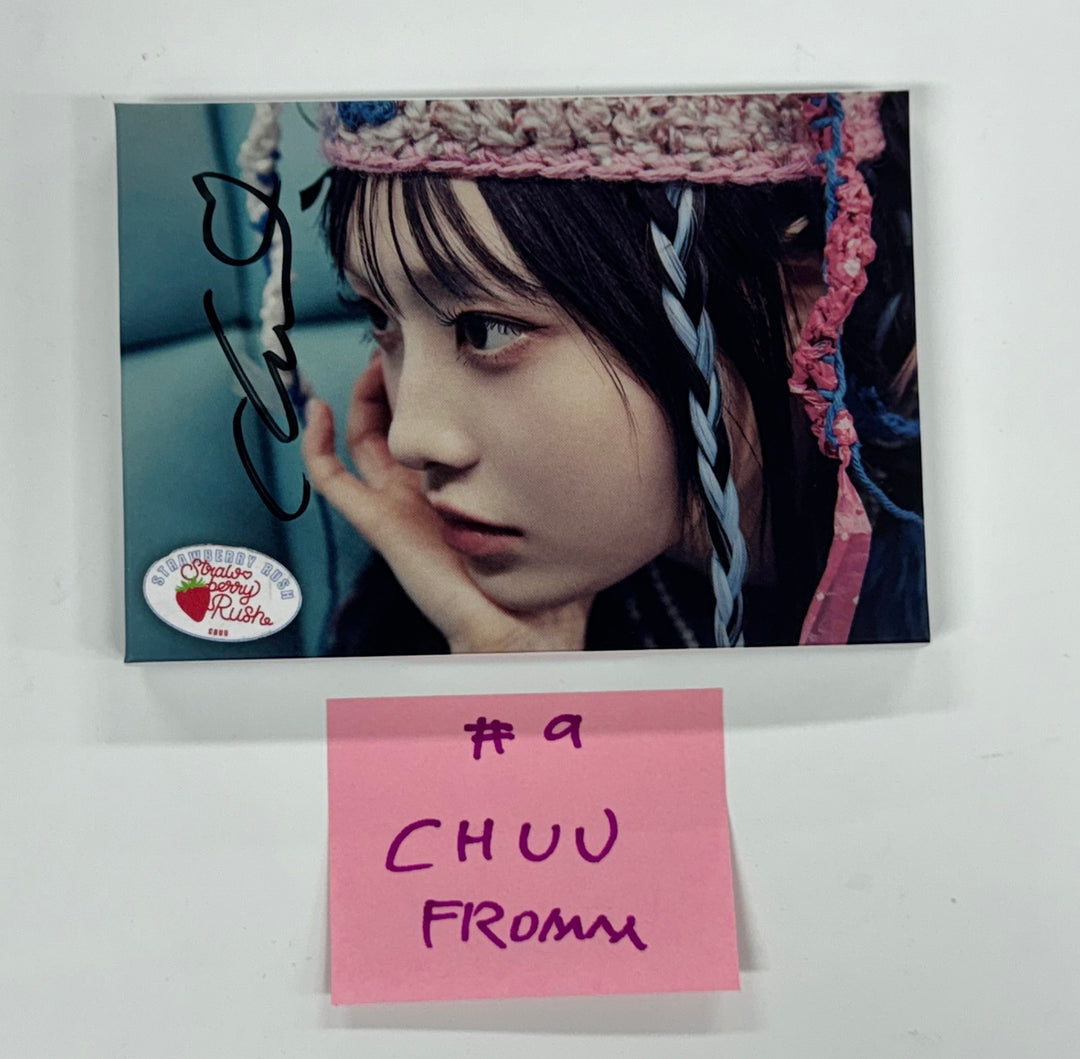 CHUU "Strawberry Rush" - Hand Autographed(Signed) Album, Fromm Store Fansign Event Photocard (STAYG Album Ver.) [24.10.24]