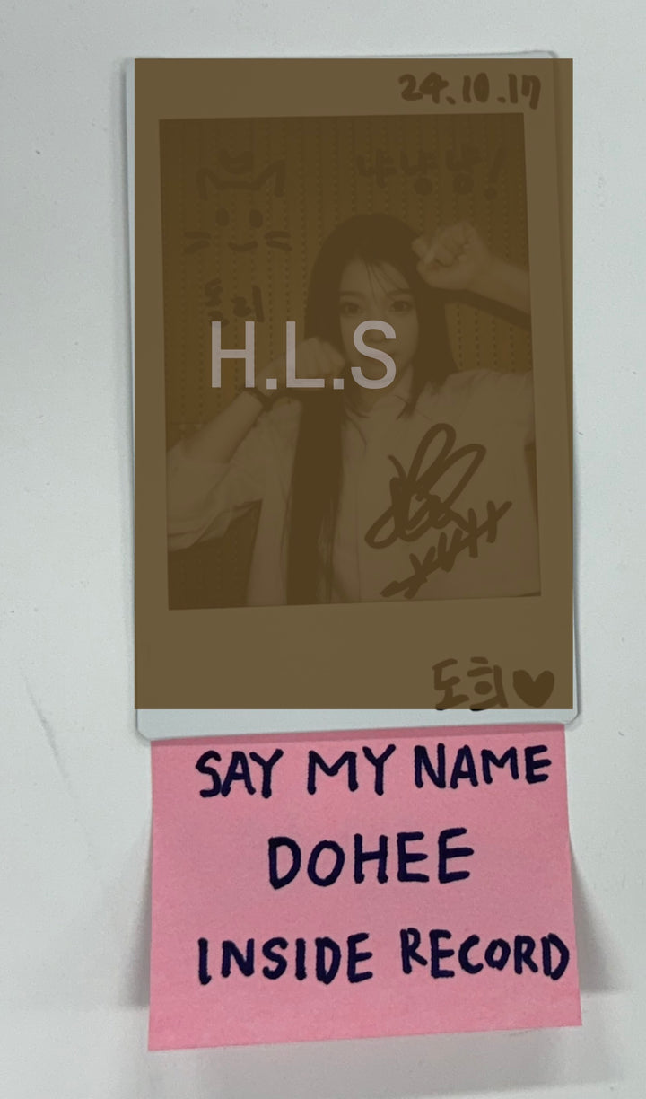 DOHEE (Of SAY MY NAME) "SAY MY NAME" - Hand Autographed(Signed) Polaroid [24.10.24]