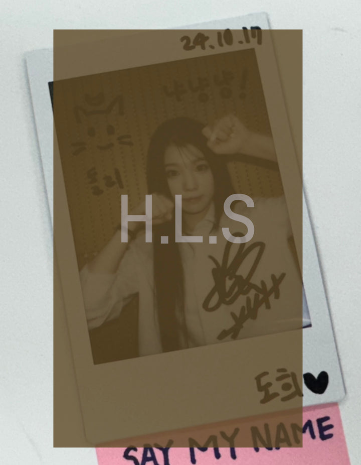 DOHEE (Of SAY MY NAME) "SAY MY NAME" - Hand Autographed(Signed) Polaroid [24.10.24]