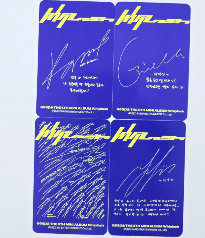 Aespa "Whiplash" - Official Photocard [SPEED Ver.] [24.10.25]