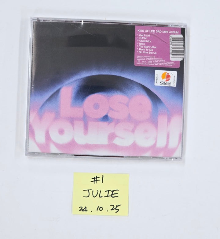 Kiss of Life "Lose Yourself" - Hand Autographed(Signed) Album [Jewel Ver.] [24.10.25]