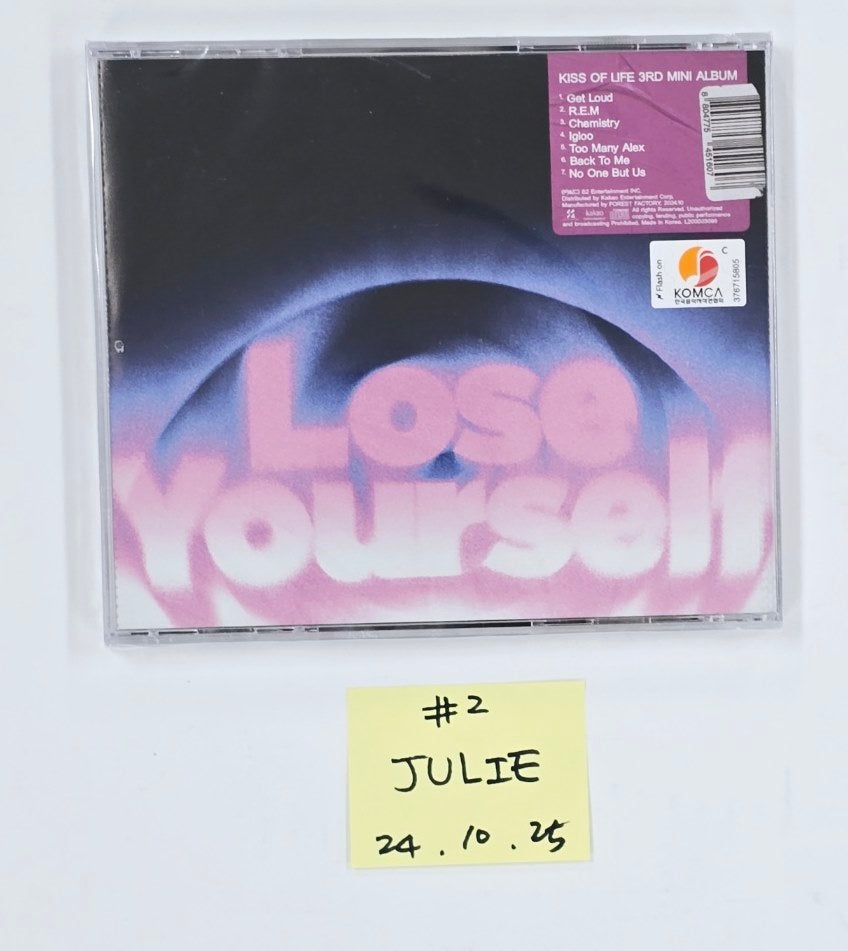 Kiss of Life "Lose Yourself" - Hand Autographed(Signed) Album [Jewel Ver.] [24.10.25]