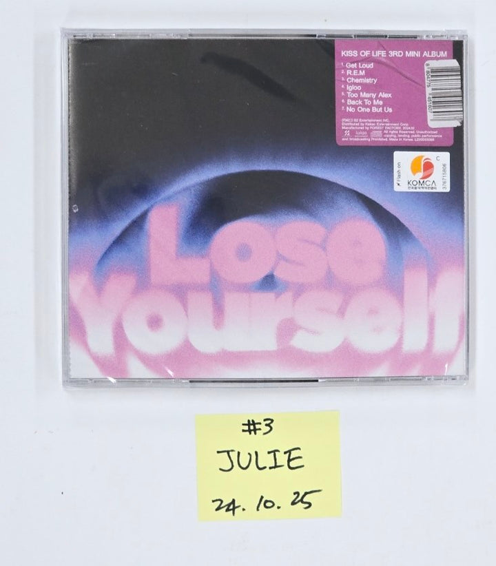 Kiss of Life "Lose Yourself" - Hand Autographed(Signed) Album [Jewel Ver.] [24.10.25]