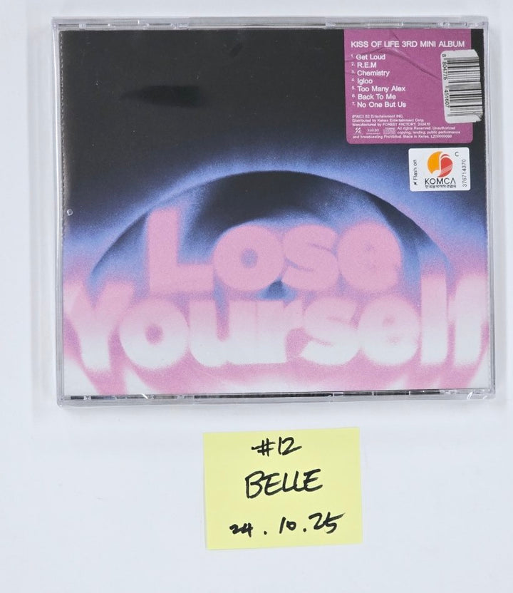 Kiss of Life "Lose Yourself" - Hand Autographed(Signed) Album [Jewel Ver.] [24.10.25]