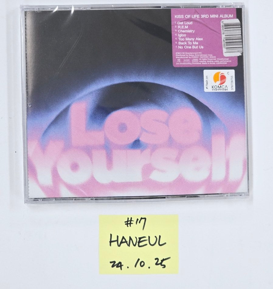 Kiss of Life "Lose Yourself" - Hand Autographed(Signed) Album [Jewel Ver.] [24.10.25]