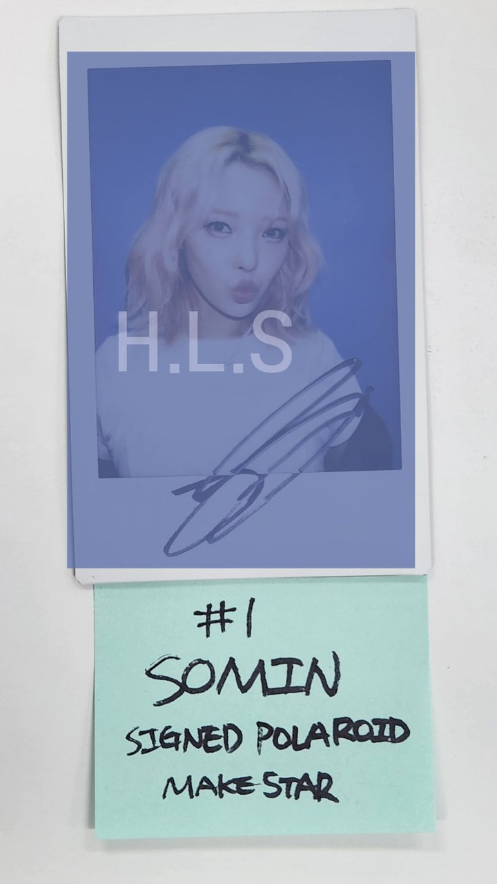 Somin (Of KARD) "Where To Now?" - Hand Autographed(Signed) Polaroid, 4 Cut Photo [24.10.25]