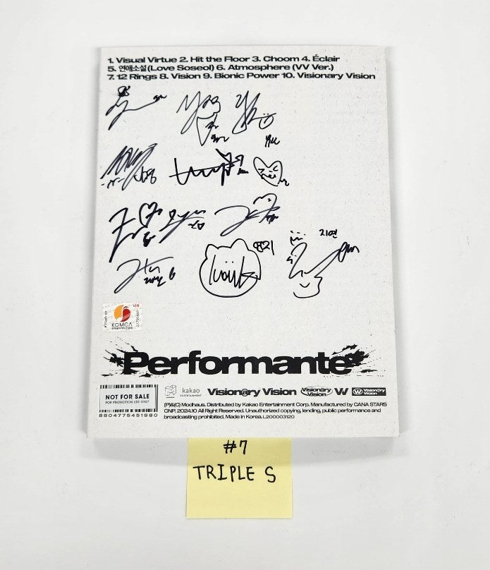 TripleS "Performante", Billlie "Of All Have Lost", PURPLE KISS "HEADWAY" - Hand Autographed(Signed) Promo Album [24.10.28] (Restocked 10/29)