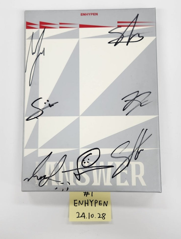 Aespa "Whiplash", ILLIT "I’LL LIKE YOU", ITZY "GOLD", ENHYPEN "ANSWER", SAY MY NAME "SAY MY NAME", Yena "네모네모" - Hand Autographed(Signed) Album [24.10.28]