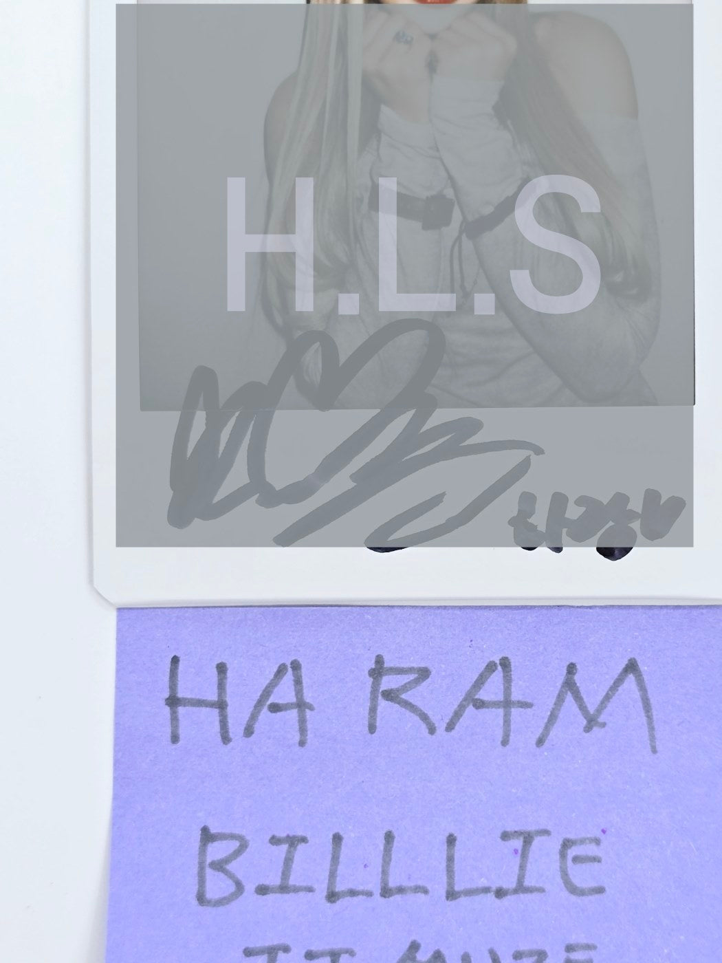 Haram (Of Billlie )"Of All Have Lost" - Hand Autographed(Signed) Polaroid [24.10.28]