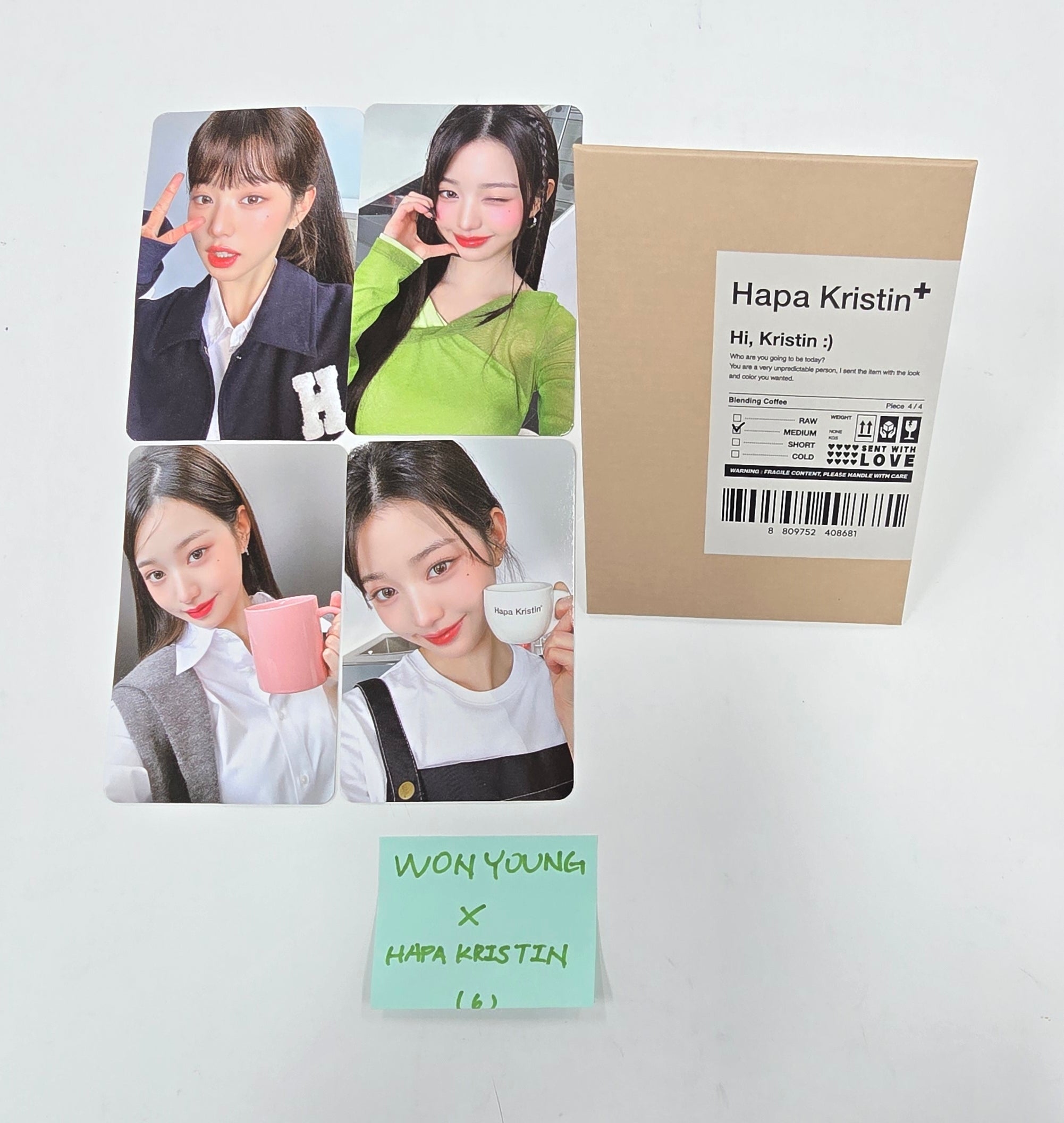 Jang Wonyoung Hapa store Kristin Photocard LIMITED