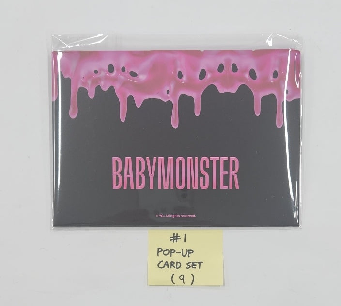 Babymonster "DRIP" 1st Full Album - Pop-Up Store Official MD [Pop-Up Card Set, Instant Photo Package, Acrylic Keyring, Magnet & Postcard Set, Collect Book, T-shirt, Ballcap] [24.11.1]