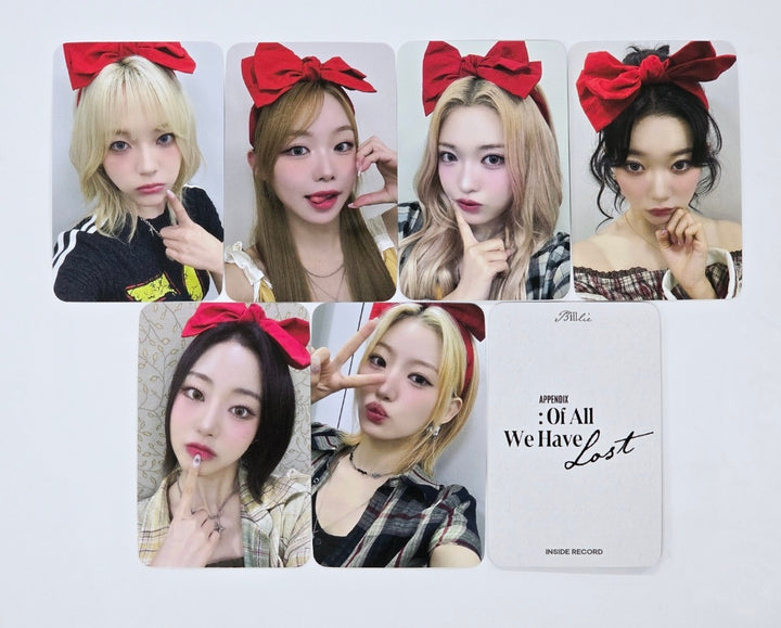 Billlie "Of All Have Lost" - Inside Record Fansign Event Photocard [24.11.05]