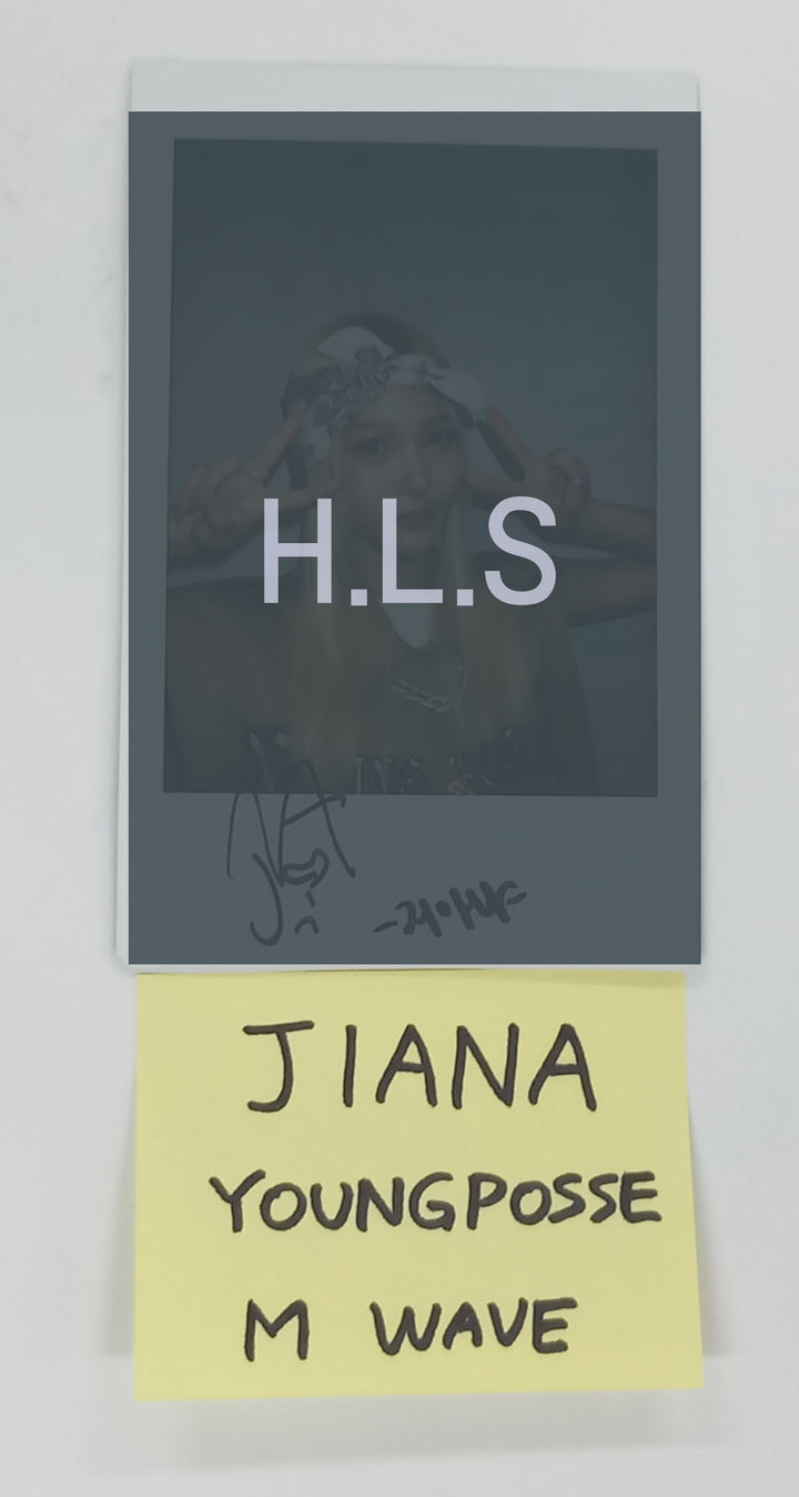 Jiana (Of YOUNG POSSE) "Ate That" - Hand Autographed(Signed) Polaroid [24.11.6]