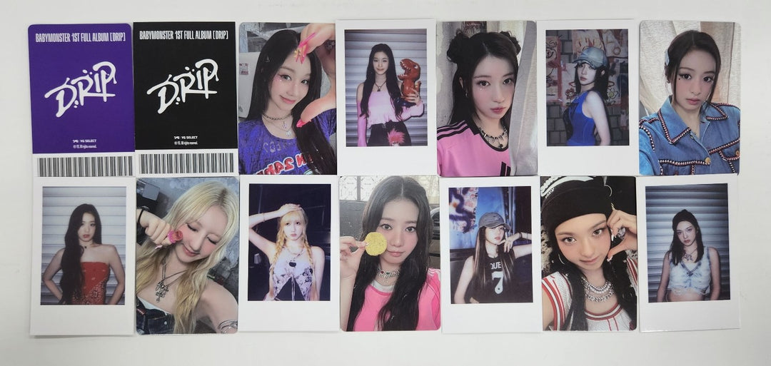 Babymonster "DRIP" 1st Full Album -  YG Select Pre-Order Benefit Photocard [YG Tag Album Ver.] [24.11.8]