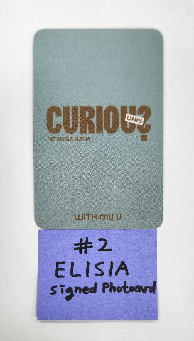 UNIS 'CURIOUS' - Hand Autographed(Signed) Polaroid, Photocard [24.11.8]