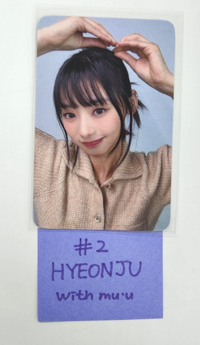 UNIS 'CURIOUS' - Withmuu Fansign Event Photocard Round 5 [24.11.8]