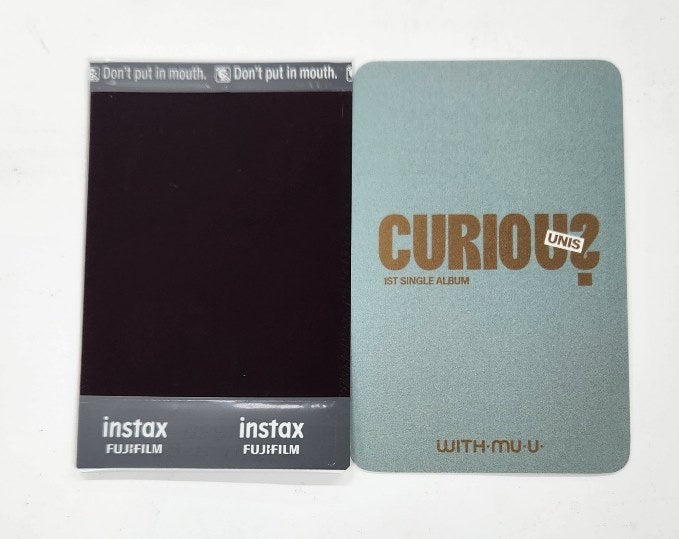 UNIS 'CURIOUS' - Hand Autographed(Signed) Polaroid, Photocard [24.11.8]