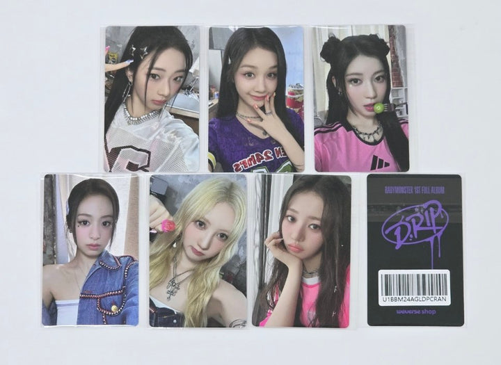 Babymonster "DRIP" 1st Full Album -  Weverse Shop Lucky Draw Event Photocard [YG Tag Album Ver.] [24.11.11]