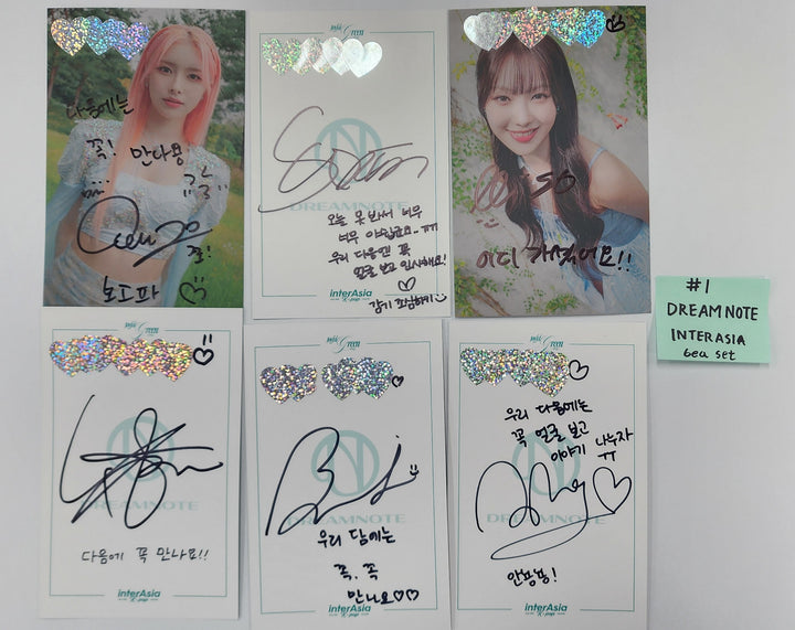 DreamNote "Joyful Green" - Hand Autographed(Signed) Postcard Set (6EA) [24.11.12]