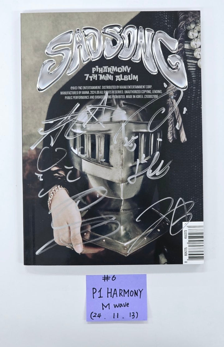 P1Harmony 'SAD SONG' - Hand Autographed(Signed) Album [24.11.13]